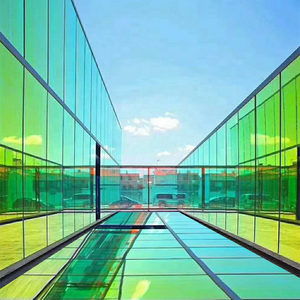 Film décoratif pour fenêtres auto-adhésif, anti-explosion, moderne, en PET, 1,38 x 30 m, effet dichroïque, film teinté pour fenêtres avec effet verre arc-en-ciel - Product Image 5