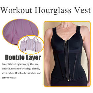 2025 nouvelles femmes taille formateur gilet corps Shaper Pour Femmes colombien ceinture Fagas Reloj De Arena taille Cincher Corset avec soutien-gorge - Product Image 5
