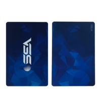 Carte RFID NFC en métal de haute qualité avec incrustation en acier inoxydable, lisible des deux côtés, Mifare Desfire Ev3 2K