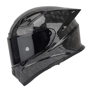 SOMAN nokta yeni tam yüz kask çift Lens ile karbon Fiber motosiklet kaskları Casco etes Casco X8