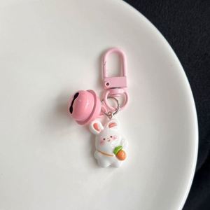 Nuevo Llavero de Resina con Diseño de Conejo 2025, Colgante de Flor, Rábano y Tulipán, para Niños, Regalo para Mejores Amigos, Accesorios para Colgar en la Mochila - Product Image 4