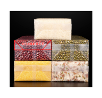 Sac en briquettes de céréales laminé en nylon LDPE 1 kg, carré, résistant à l'humidité, pour emballage flexible sous vide à scellage arrière, épaisseur personnalisée