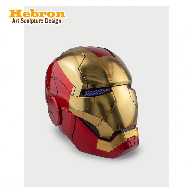 iron man helmet desk accessory XSociety Official MK5 - in Built Jarvis AI Due to the mechanical back piece of the Iron Man MK50 helmet Iron Man Helmet Desk Accessory