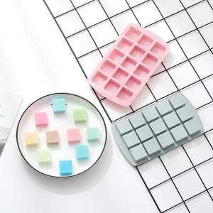 Moule <span class=keywords><strong>de</strong></span> cuisson en silicone à 15 cavités, moule à glaçons carrés, sans BPA, facile à démouler, plateau pour gelée et chocolat, pour la cuisine et la pâtisserie - Product Image 3