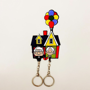 <span class=keywords><strong>Portachiavi</strong></span> In acrilico creativo adesivo da parete personalizzato UV stampato In amore coppia <span class=keywords><strong>portachiavi</strong></span> In plastica durevole per decorazioni per la casa - Product Image 1