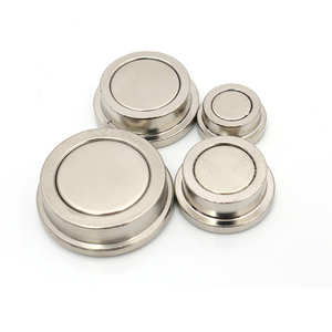 Aimant <span class=keywords><strong>Pot</strong></span> Magnétique Axial Rond en Néodyme de Qualité Supérieure avec Couvercle Métallique, Aimant Puissant à Pousser D16-D32mm - Product Image 4