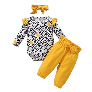 Vêtements d'hiver pour enfants, ensembles de combinaisons en coton pour bébés filles avec leggings longs de Chine - Product Image 1