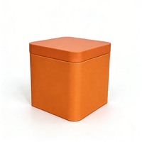Boîtes en métal carrées imprimées en gros pour vêtements, pots de rangement en métal pour café, biscuits, thé, matcha, bonbons, épices, cadeaux de la Saint-Valentin