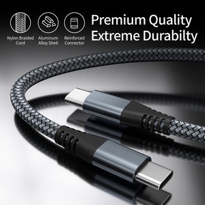 Cavo USB <span class=keywords><strong>C</strong></span> Intrecciato in Nylon 60W, da USB Tipo <span class=keywords><strong>C</strong></span> <span class=keywords><strong>a</strong></span> Tipo <span class=keywords><strong>C</strong></span>, Ricarica Rapida 3A con Schermatura in Foglio per Telefoni Cellulari <span class=keywords><strong>e</strong></span> Computer 15 Pro - Product Image 5