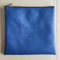 Sac à Tallit en Cuir Bleu Foncé Judaica avec Magnifique Broderie, Idéal pour Cadeau, Ensemble de Sacs Tefillin 20cm*20cm