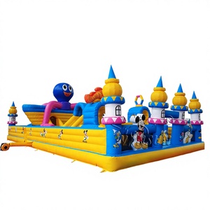 WINSUN Grand trampoline gonflable pour enfants en forme de pieuvre, en PVC, certifié CE, taille personnalisable, installation facile - Product Image 1