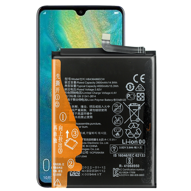 New HB436486ECW 4000mAh Phone Battery for Huawei Mate 10 Pro P20 Pro View 20 G10 7x Mate 20 Original Battery