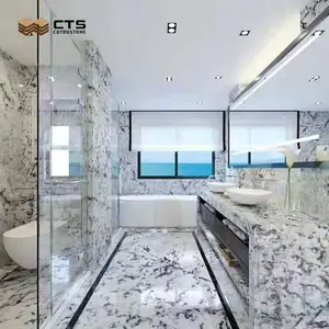 Azulejos de mármol para baño, piedra natural, personalizado, Blanco, Negro, decoración única