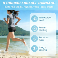 Pansement hydrocolloïde en gel le plus vendu pour ampoules, patch pour talons hauts, produit de soin personnel et de beauté