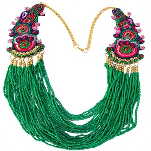 BEST / Collier multicolore à perles, pendentif en fil multicouche, chaîne pour femme, cadeau de fête, bijoux - Product Image 4