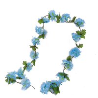 Fabricant de fleurs artificielles en gros, vigne de fleurs de cerisier artificielles pour la décoration de mariage