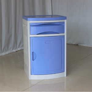 Mesa de Noche de Plástico ABS GH1202 con Cajón y Puerta para Uso en Habitaciones de Hospital - Product Image 1