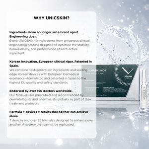 UNICMAGIC SHOT 10X2ML AMPOULES Suero Facial con Ácido Hialurónico - Tratamiento Instantáneo para el Antienvejecimiento y la Fatiga - Product Image 3