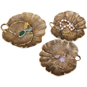 Vintage Brass Jewelry Tray Leaf Shape Handmade Decorative Storage Dish For Entryway Tabletop <b>Ornament</b> India Imported - Product Image 5