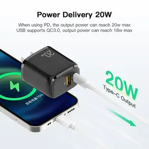 <span class=keywords><strong>C</strong></span>ổng kép <span class=keywords><strong>USB</strong></span> <span class=keywords><strong>C</strong></span> tường sạ<span class=keywords><strong>c</strong></span> PD 20W cung <span class=keywords><strong>c</strong></span>ấp điện <span class=keywords><strong>Adapter</strong></span> EU UK chúng tôi AU nhiều <span class=keywords><strong>c</strong></span>ắm tiêu chuẩn CE FCC gố<span class=keywords><strong>c</strong></span> điện thoại di động Ltd. - Product Image 3
