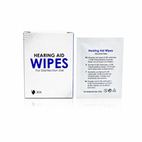 Lingettes nettoyantes pré-humidifiées sans alcool Nocta OEM personnalisées pour écouteurs et aides auditives, pour l'élimination du cérumen