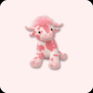 Pink <b>Cow</b> Plush Toy Glowing <b>Cow</b> 2 To 4 Years Unisex Household Daily Necessities - Product Image 1