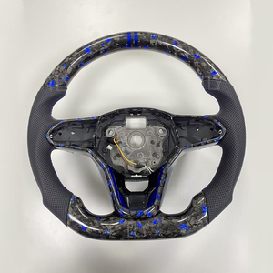 Volante in Pelle e Fibra di Carbonio Forgiata di Alta Qualità per Volkswagen VW <span class=keywords><strong>Golf</strong></span> <span class=keywords><strong>8</strong></span>, <span class=keywords><strong>Accessori</strong></span> Interni per Auto - Product Image 3