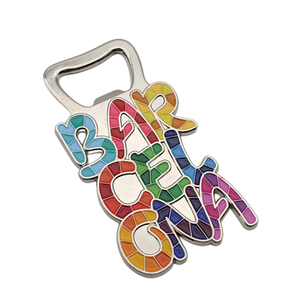 Imán de nevera con abrebotellas personalizado <span class=keywords><strong>Barcelona</strong></span> España | Regalo de recuerdo de viaje multifuncional para turistas - Product Image 2
