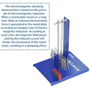 Demonstrador Manual de Amortiguación Electromagnética <span class=keywords><strong>para</strong></span> la Ley de Lenz, Equipo de Laboratorio de Física <span class=keywords><strong>para</strong></span> Escuelas Secundarias - Product Image 2