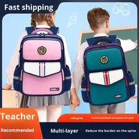 Tas punggung lunak anak-anak, ransel Sekolah Dasar Softback tahan Air uniseks, sabuk bantalan udara, penutup ritsleting, kanvas kelas 20L 1-6