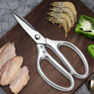 <b>Kitchen</b> <b>Scissors</b> Stainless Steel Straight Head Multi Purpose For Meat Vegetables Chicken Bone Cutting Home Use - Product Image 1