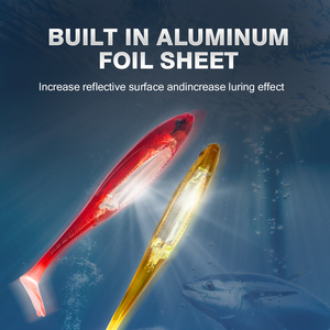 HONOREAL Personalizado V caudas Isca Macia Sea Bass <span class=keywords><strong>Swimbait</strong></span> Peixe Isca Macia Isca Isca De Pesca Bionic Soft <span class=keywords><strong>Fishing</strong></span> Lures - Product Image 4