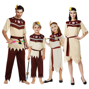 Costume de Caveman Primitif et d'<span class=keywords><strong>Indien</strong></span> Américain pour Hommes et Femmes, Costume de Couple pour Halloween, Fête Masquerade, Spectacle Scénique, Costume 2025 - Product Image 1