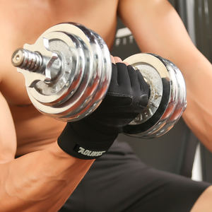 Aolikes # <span class=keywords><strong>Guanti</strong></span> da <span class=keywords><strong>Palestra</strong></span> C-109 <span class=keywords><strong>per</strong></span> <span class=keywords><strong>Uomo</strong></span>, Mezze Dita Traspiranti con Fascia Elastica <span class=keywords><strong>per</strong></span> Allenamento - Product Image 5