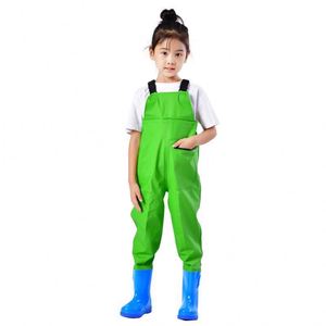 Children's Sea Exploration Water Play Outfit - All-in-one Waterproof Rain <b>Pants</b> and <b>Boots</b>. - Product Image 1