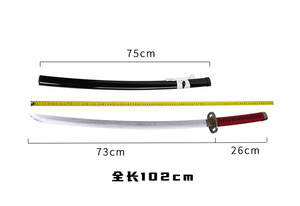 4 stili 102CM Cos Okkotsu <span class=keywords><strong>Yuta</strong></span> spade Jujutsu Kaisen accessori <span class=keywords><strong>di</strong></span> sostegno in legno Anime Katana spada - Product Image 2
