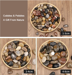 Hot Sale Natural <strong>River</strong> Pebbles Black <strong>Polished</strong> <strong>River</strong> Pebbles Garden Decoration - Product Image 5
