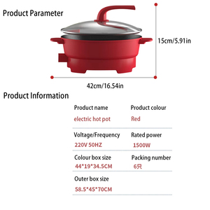 Sartenes Eléctricas al por Mayor con Tapa de Vidrio Templado, Multifuncionales, para Cocinar en Casa, Ahorro de Energía, para Hogares - Product Image 2