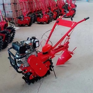 Motoculteur monocylindre Little Red Bull avec chenilles doubles, petit charrue pour le commerce extérieur, composant essentiel : moteur - Product Image 4