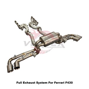Système d'échappement complet Vortex Racing compatible Ferrari F430, collecteurs en acier inoxydable à haut débit, silencieux Catback pour optimisation sonore - Product Image 2