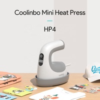 Presse à chaud miniature Coolinbo pour chemises, chapeaux, sacs à main, presse à chemises, adaptée pour HTV, DTF, DTG