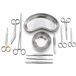 Ensemble d'instruments de pansement professionnels en acier inoxydable A-1 VERITAS pour les soins des plaies, la chirurgie, les hôpitaux, les cliniques, trousse médicale réutilisable - Product Image 1