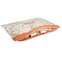 Pochette transparente multifonctionnelle en PE en gros, sac à crayons en plastique personnalisé avec fermeture éclair, pochette transparente imperméable
