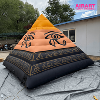 Pyramide gonflable de 3 m, tente géante gonflable personnalisée pour la publicité d'événements et de salons professionnels