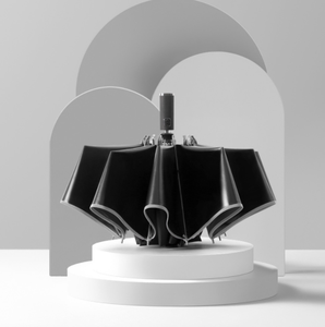 Parapluie de voyage automatique coupe-vent - Pliage compact, bande réfléchissante, ouverture inversée, 10 baleines, diamètre ouvert 105 cm, design moderne - Product Image 4