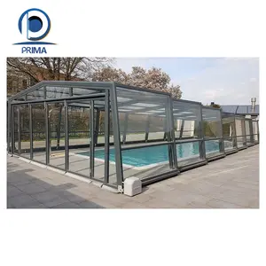 Prima Prix compétitif serre triangle solaire sur pied patio verre extérieur maison hiver véranda cadre en aluminium