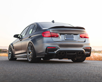 Kit carrosserie pour BMW F80 M3 F82 M4 en fibre de carbone de haute qualité, style PSM, comprenant lèvre avant, diffuseur arrière, jupes latérales et spoiler, pour pare-chocs.