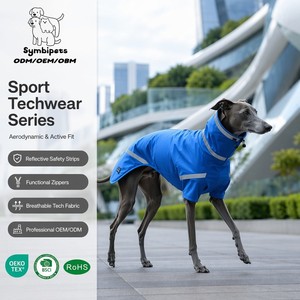 Veste pour chien réfléchissante personnalisée OEM ODM avec logo, respirante, imperméable, tactique, avec poche zippée, pour <span class=keywords><strong>lévrier</strong></span> - Product Image 1
