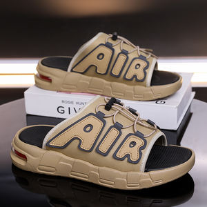 Sandales de plage unisexes de marques célèbres, en EVA, en cuir véritable, personnalisées, avec coussinets, pour le sport, la maison, imperméables - Product Image 2