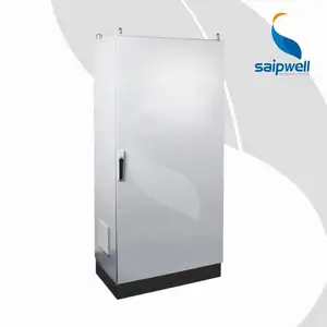 SAIPWELL High Quality Waterproof Floor Standing Enclosures Electric Metal Cabinet IP54 waterproof custom single door double door